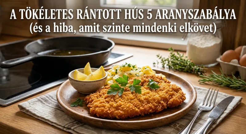 A tökéletes rántott hús 5 aranyszabálya (és a hiba, amit szinte mindenki elkövet) cikk borítókép - ReceptPalota Blog