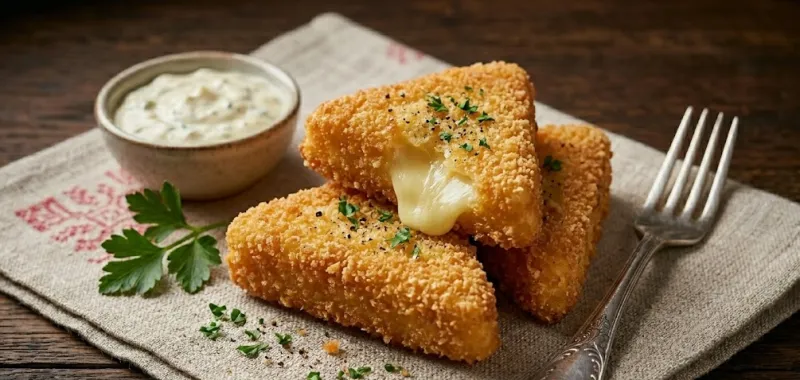 A tökéletes rántott sajt titka: Így nem folyik ki sütés közben!