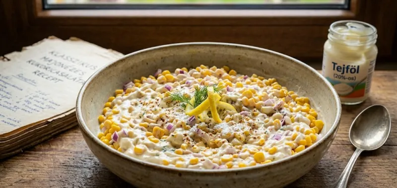 Ajánlott étel: Klasszikus majonézes kukoricasaláta recept