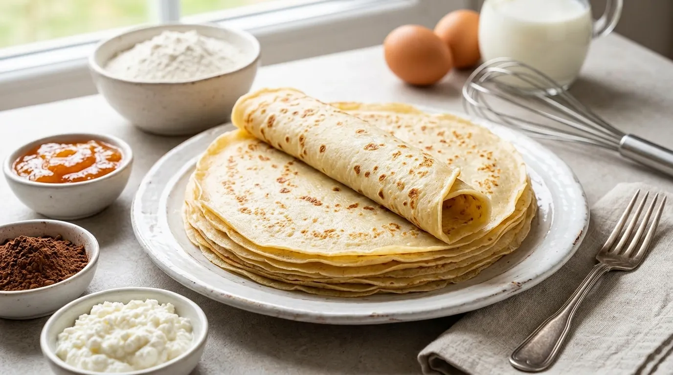 Puha házi palacsinta alaprecept, szakadásmentes tészta recept elkészítése - ReceptPalota