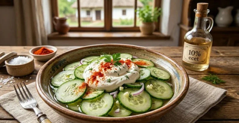 Roppanós házi uborkasaláta recept