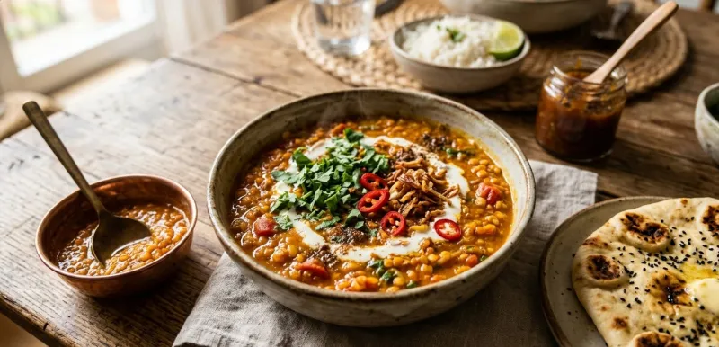 Vöröslencse dahl